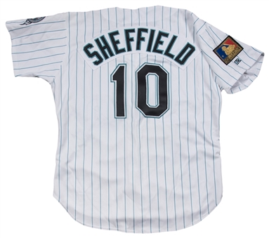 1994 Gary Sheffield Game Used Florida Marlins Home Jersey 